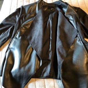 Suede and knit jacket XL